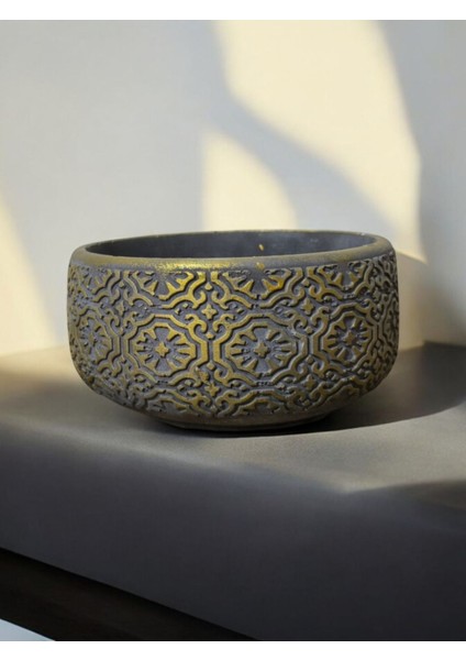 Taş Aranjman Orkide ve Bonsai Saksı 20 x 12 İla 15 cm