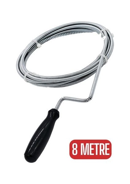 Turk 8 Metre Spiral Gider Boru Açıcı Ironsnake - CLR7669-7170