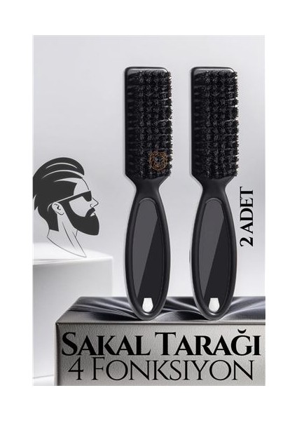 Turk Sakal Tarama Fırçası 2 Li Set Absolute Professional - CLR6299-4215