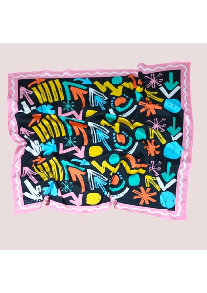Fular Şal Geometric 70*70CM