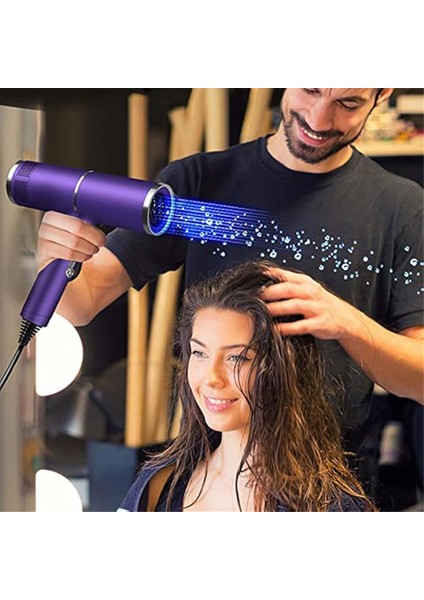 Us Plug, Iyonik Saç Kurutma Makinesi, Difüzörlü Saç Kurutma Makinesi, Normal Kıvırcık Saçlar Için Negatif Iyonik Seyahat Saç Kurutma Makinesi Hızlı Kurutma (Yurt Dışından)