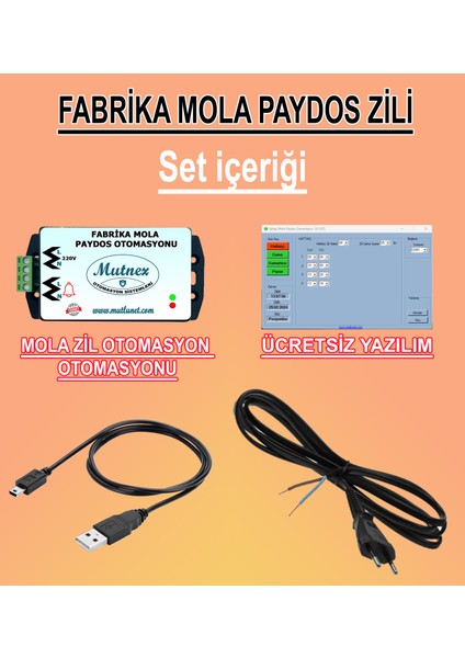 Fabrika Mola ve Paydos Zil Otomasyonu (Kampana Hariç)