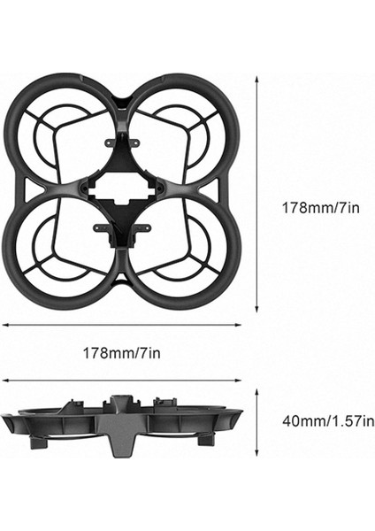 Avata Çarpışma Önleyici Pervaneler Için Pervane Muhafızları Tampon Yedek Halkalar Koruyucu Drone Aksesuarları (Yurt Dışından)