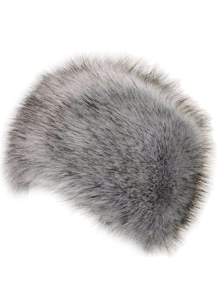 Kış Sahte Şapka Kayak Kafatası Kapakları Manşet Beanie Cossack Bisiklete Binmek Için Açık Gri (Yurt Dışından)