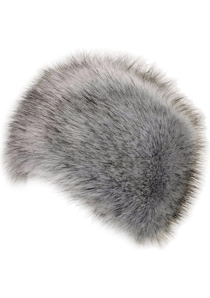 Kış Sahte Şapka Kayak Kafatası Kapakları Manşet Beanie Cossack Bisiklete Binmek Için Açık Gri (Yurt Dışından) modelleri