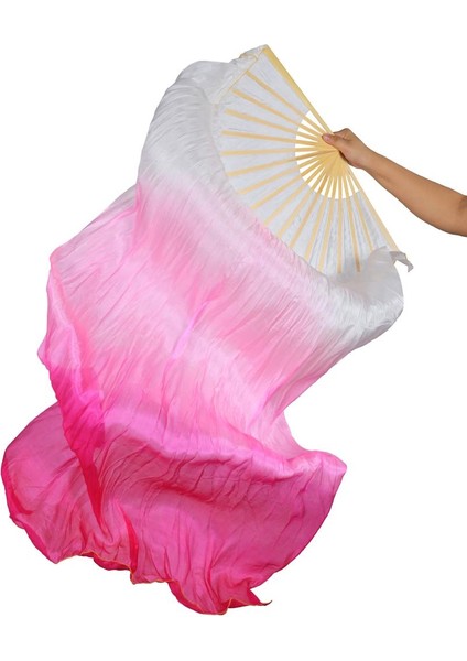Oryantal Dans Ipek Peçe Katlanır Yelpaze 180X90CM + (Yurt Dışından) fiyatları