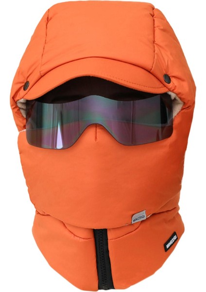 Açı Kayak Için Kış Şı Rüzgar Geçirmez Trapper Şı Turuncu (Yurt Dışından)