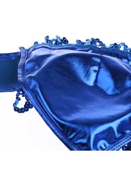 Oryantal Dans Kostüm Üstleri Bağı Üst Giyim Parti Clubwear Mavi (Yurt Dışından) modelleri