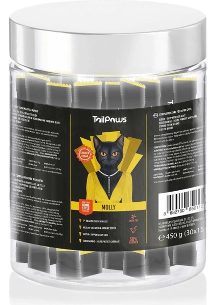 Taıl Paws Kedi Ödül Maması Tavuklu 15G*30ADET