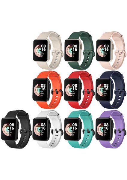 Xiaomi Redmi Watch (Mi Watch Lite) Uyumlu Klasik Kordon Zore - Kırmızı