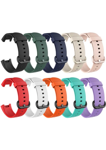 Xiaomi Redmi Watch (Mi Watch Lite) Uyumlu Klasik Kordon Zore - Kırmızı