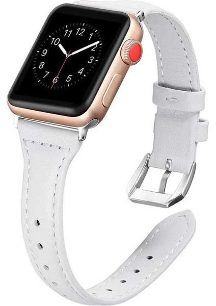​​​watch 42MM Uyumlu Krd-28 Deri Kordon Zore - Kahverengi
