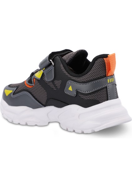 KAJAL I Erkek Çocuk Sneaker Koşu & Yürüyüş Ayakkabısı Koyu Gri