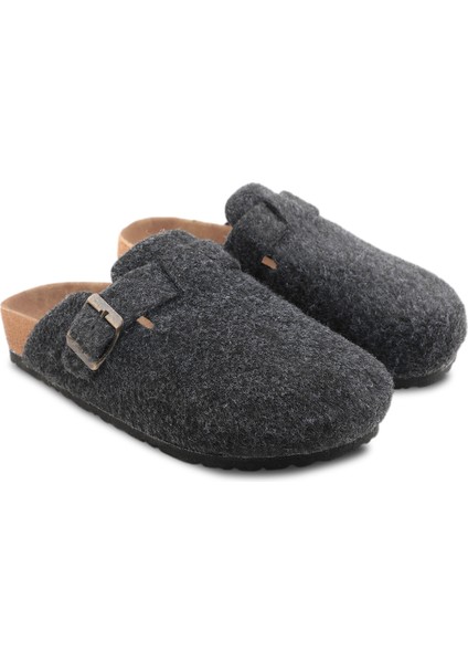 LEO IN Keçe Erkek Ev Terliği Koyu Gri fiyatları