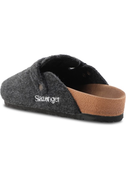 LEO IN Keçe Erkek Ev Terliği Koyu Gri modelleri