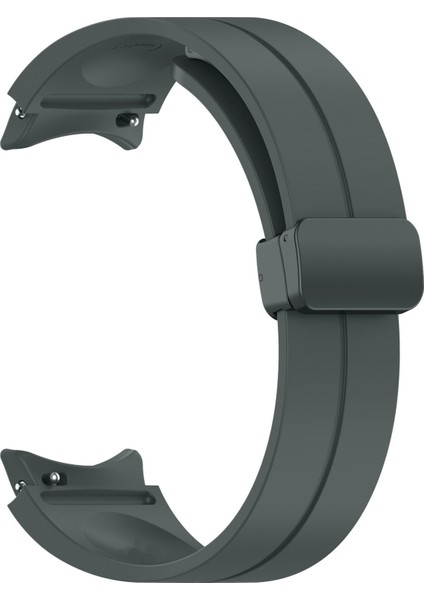 Galaxy Watch 4 Classic 42MM Uyumlu Krd-84 Uyumlu Kordon Zore - Koyu Gri