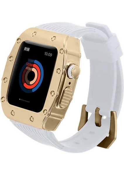 ​​​watch 7 45MM Uyumlu Krd-65 Kordon Zore - Beyaz-Gold