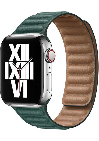 ​​​watch 38MM Uyumlu Krd-34 Deri Kordon Zore - Sarı