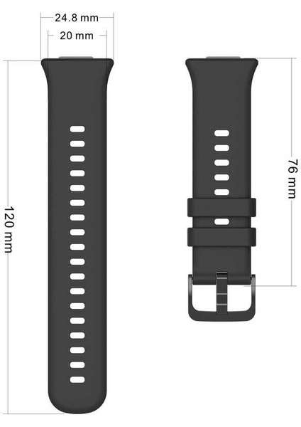 Huawei Watch Fit 2 Krd-43 Uyumlu Kordon Zore - Mürdüm