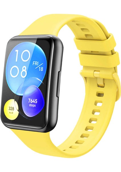 Huawei Watch Fit 2 Krd-43 Uyumlu Kordon Zore - Mürdüm