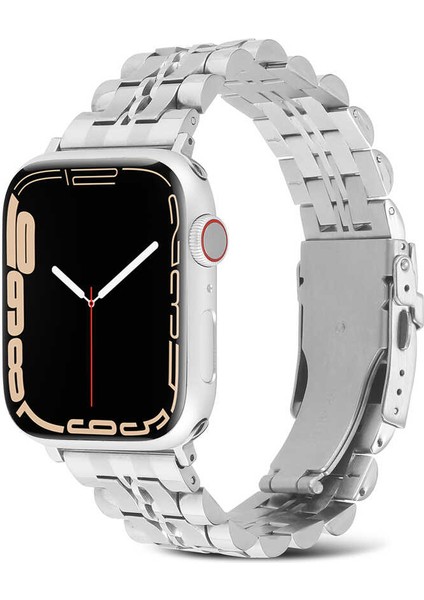​​​watch 7 41MM Uyumlu Krd-54 Metal Kordon Zore - Gümüş