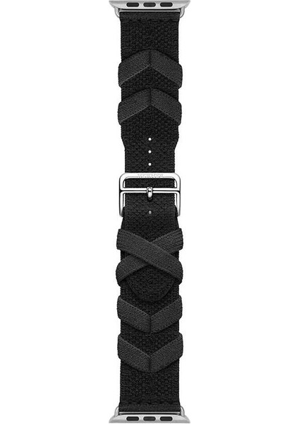 Watch 7 45MM Uyumlu Zore - Krd-97 Sarmal Örgü Tasarımlı Kordon-Haki