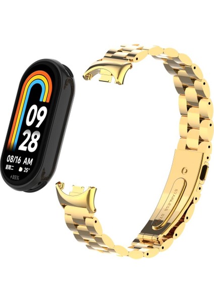 Xiaomi Mi Band 8 Krd-04 Metal Kordon-Siyah