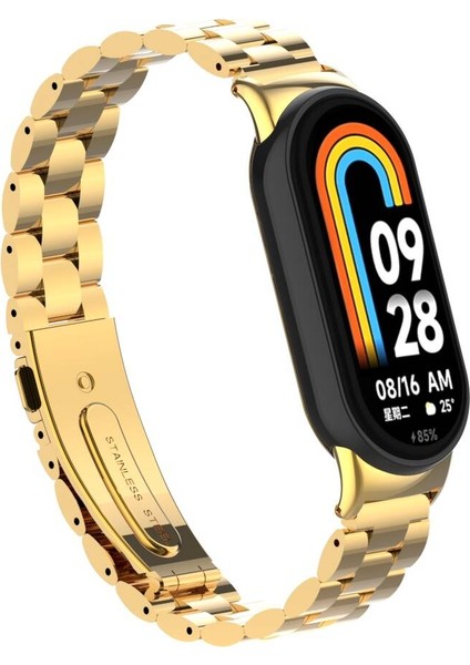 Xiaomi Mi Band 8 Krd-04 Metal Kordon-Siyah