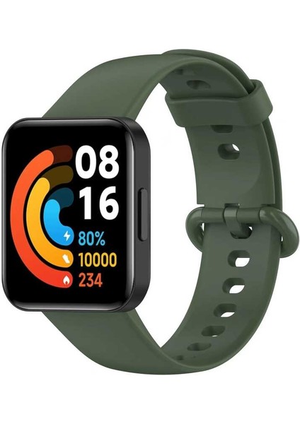 Xiaomi Redmi Watch 2 Lite Uyumlu Klasik Kordon Zore - Petrol Yeşil