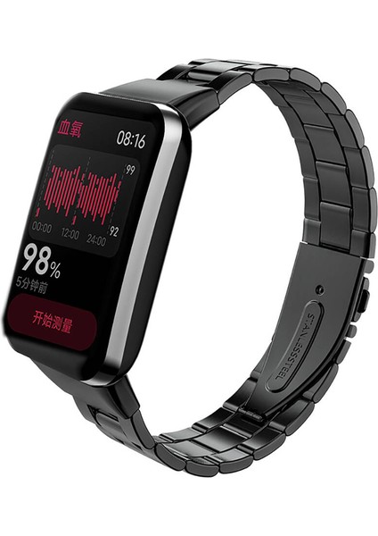 Xiaomi Mi Band 7 Pro Krd-04 Metal Kordon-Siyah