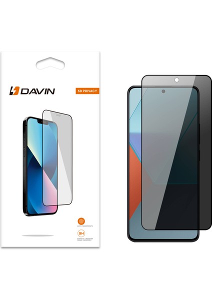Xiaomi Redmi Note 12 4g Davin 5d Privacy Cam Ekran Koruyucu