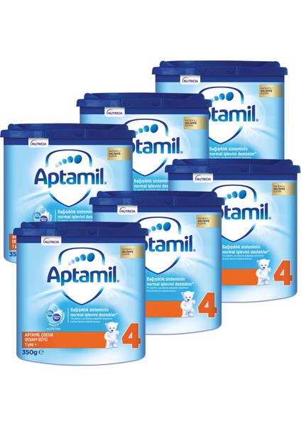 4 Çocuk Devam Sütü 350 G 1 Yaş+ Akıllı Kutu x 6 Adet