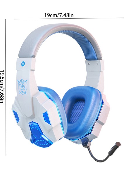 Kablosuz Bluetooth Aşırı Kulak Mikrofonlu Kulaklıklar LED Işık Gürültü Azaltma Stereo Surround Ses Oyun Kulaklık (Yurt Dışından) fırsatları