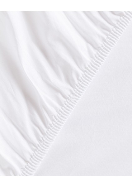 Manon Çift Kişilik %100 Pamuk Ranforce Lastikli Çarşaf Takımı - Beyaz modelleri