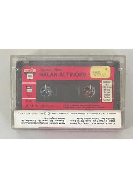 Nalan Altınörs – Özledim Seni Kaset