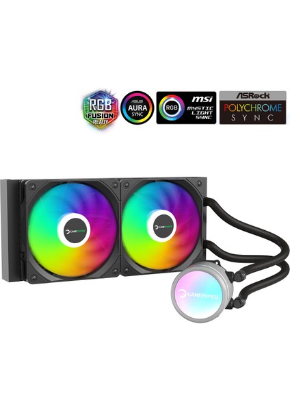 Skadi V2 240 Argb 240MM Sıvı Işlemci Soğutucusu Am5 ve LGA1700 Uyumlu