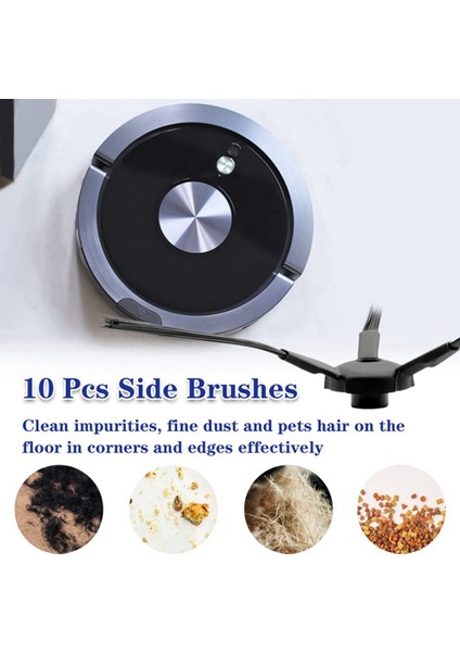 Ilıfe V3 V3S A4 A4S Pro V5 V5S Pro Robotlu Süpürge Için 10 Adet Süpürme Yan Fırça Değişimi (Yurt Dışından) modelleri