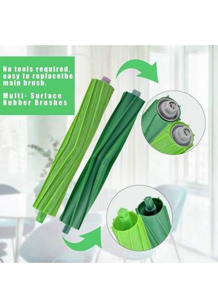 18 Adet Hepa Filtre Yan Fırça Rulo Fırça Irobot Roomba I7 E5 E6 I3 Serisi Robotlu Süpürge Yedek Parçalar (Yurt Dışından) modelleri