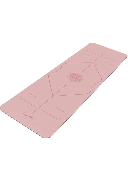 Hizalamalı 6mm Tpe Yoga Matı Pilates Minderi Scarlet