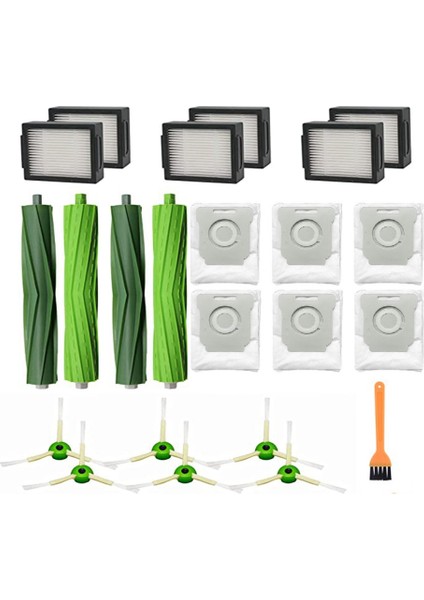 Toz Torbası Haddeleme Fırça Hepa Filtre Yan Fırça Takım Elbise Irobot Roomba I7 E5 E6 Robotlu Süpürge Yedek Yedek (Yurt Dışından)