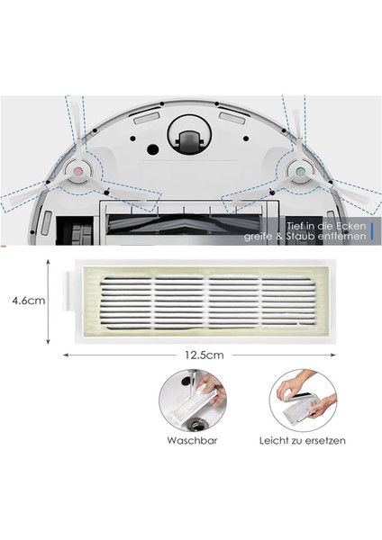 Ecovacs Deebot T20E OMNI/T20 Omnı Için Aksesuar Seti, Antibakteriyel Toz Torbaları, Robot Süpürge Yedek Parçaları (Yurt Dışından) fiyatları