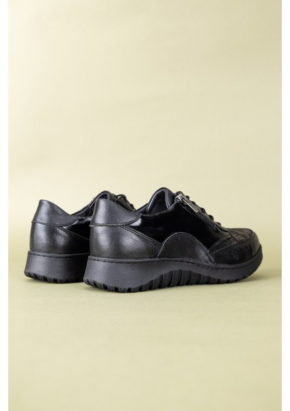 Gamsu Kadın Deri Rugan Siyah Günlük Ayakkabı fırsatları
