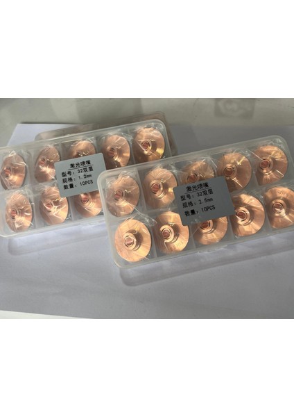Lazer Nozul 32 mm Çift Katmanlı 2,5 mm Veya 1.2 mm Double Layer Nozzle