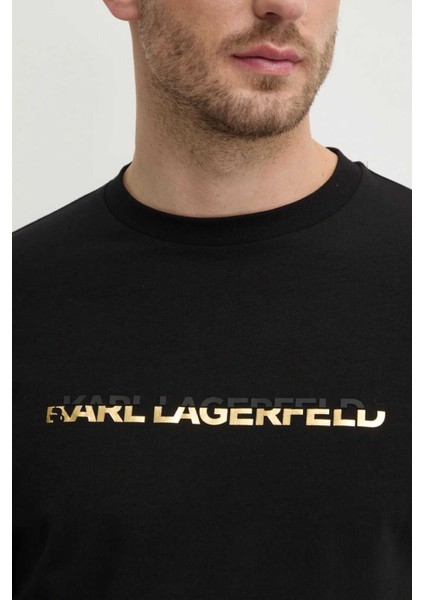 Erkek Bisiklet Yaka T-Shirt Siyah 755462551235 T-Shırt Crewneck modelleri