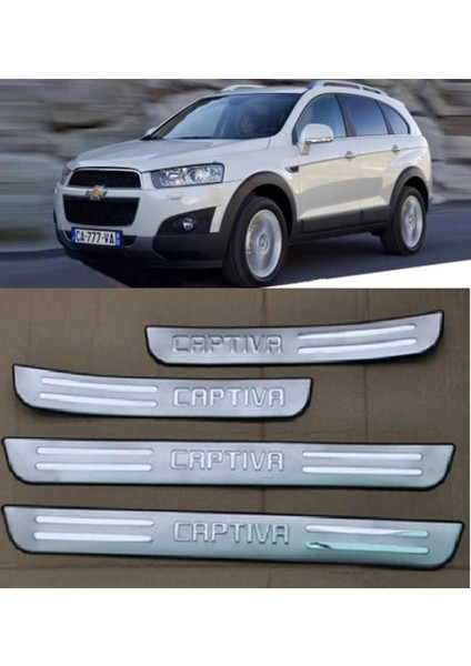 Chevrolet Captiva Uyumlu 2006 Sonrası Dış Kapı Eşiği Krom Parça