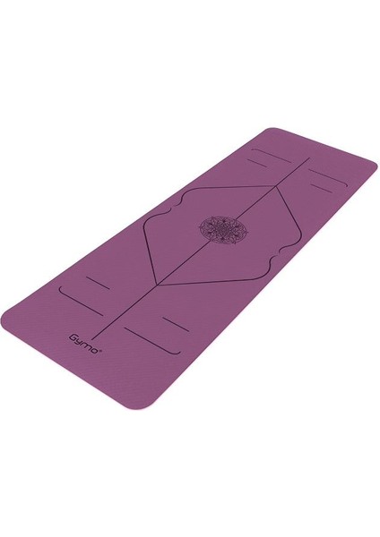 Hizalamalı 6mm TPE Yoga Matı Pilates Minderi