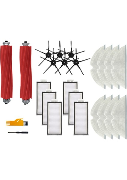 Max, Max+, Plus,t8 Hepa Filtre Robot Süpürge Yedek Parçaları Ana Yan Fırçalar Paspas Bezi (Yurt Dışından)