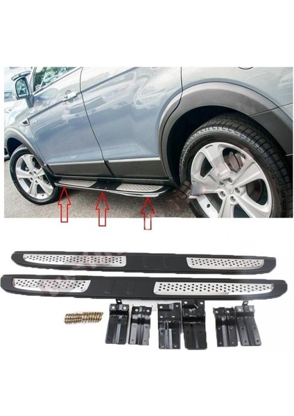 Chevrolet Captiva Uyumlu 2006- Yan Basamak Koruma Side Step Oem Style