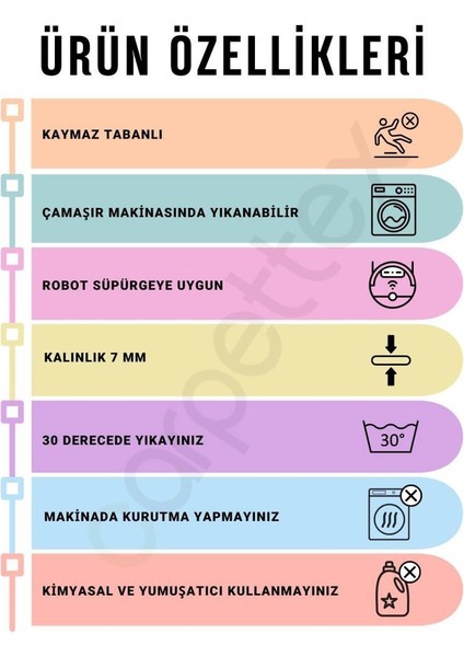 Dijital Baskı Kaymaz Taban Yıkanabilir Kesme Yolluk Oda Salon Mutfak Modern Gri Halı