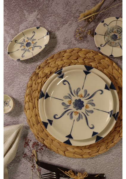 Myron 30 Parça 6 Kişilik Porselen Kahvaltı Takımı